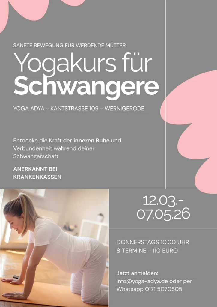 Yogakurs für Schwangere - März 206 - Yoga Adya Wernigerode